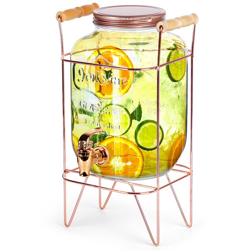 Dispenser with Tap and Stand Gold 4.2 l