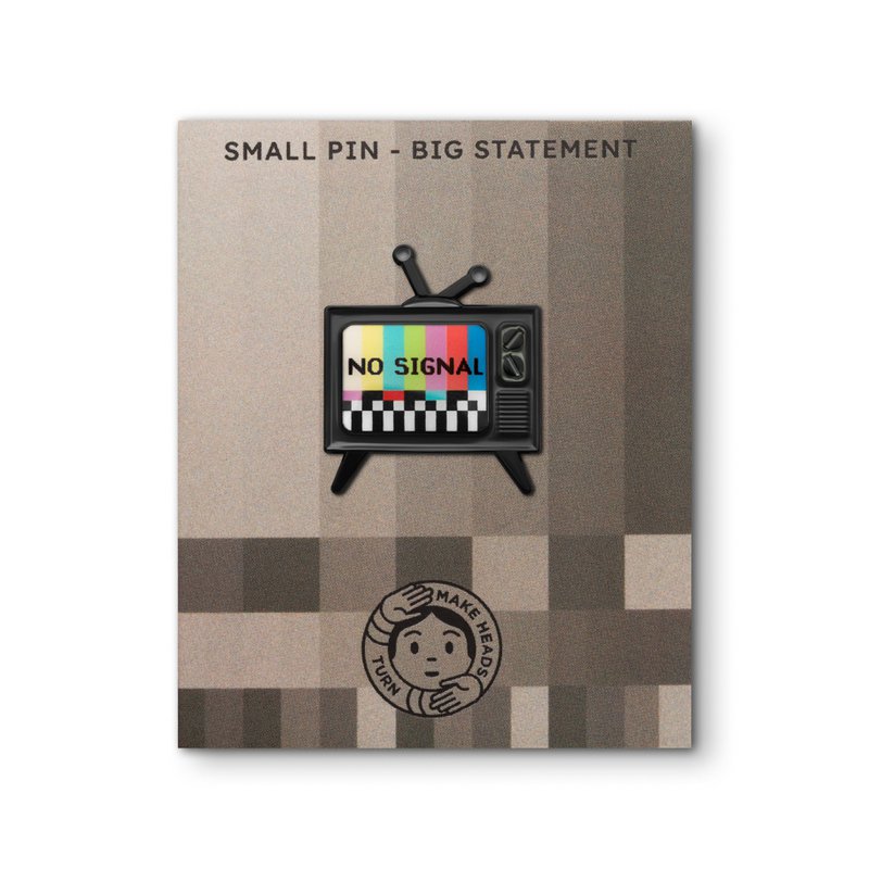 Enamel Pin "No Signal TV"