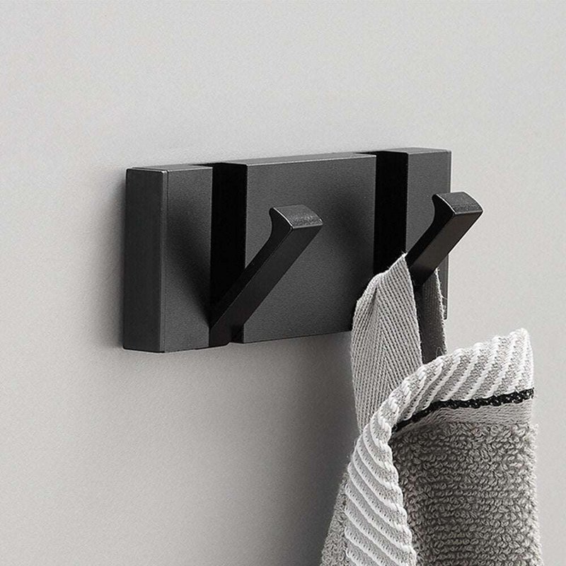Palermo modern wall coat rack - Black metal coat rack