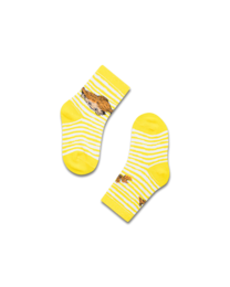 koaa – Pippi Calzelunghe Stripes – Easy Calzini giallo/bianco