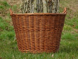 Cesta de mimbre vintage – Grande – Ratán