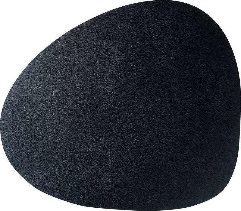 Skinnature dækkeserviet | genbrugslæder | Småsten 40x46 cm