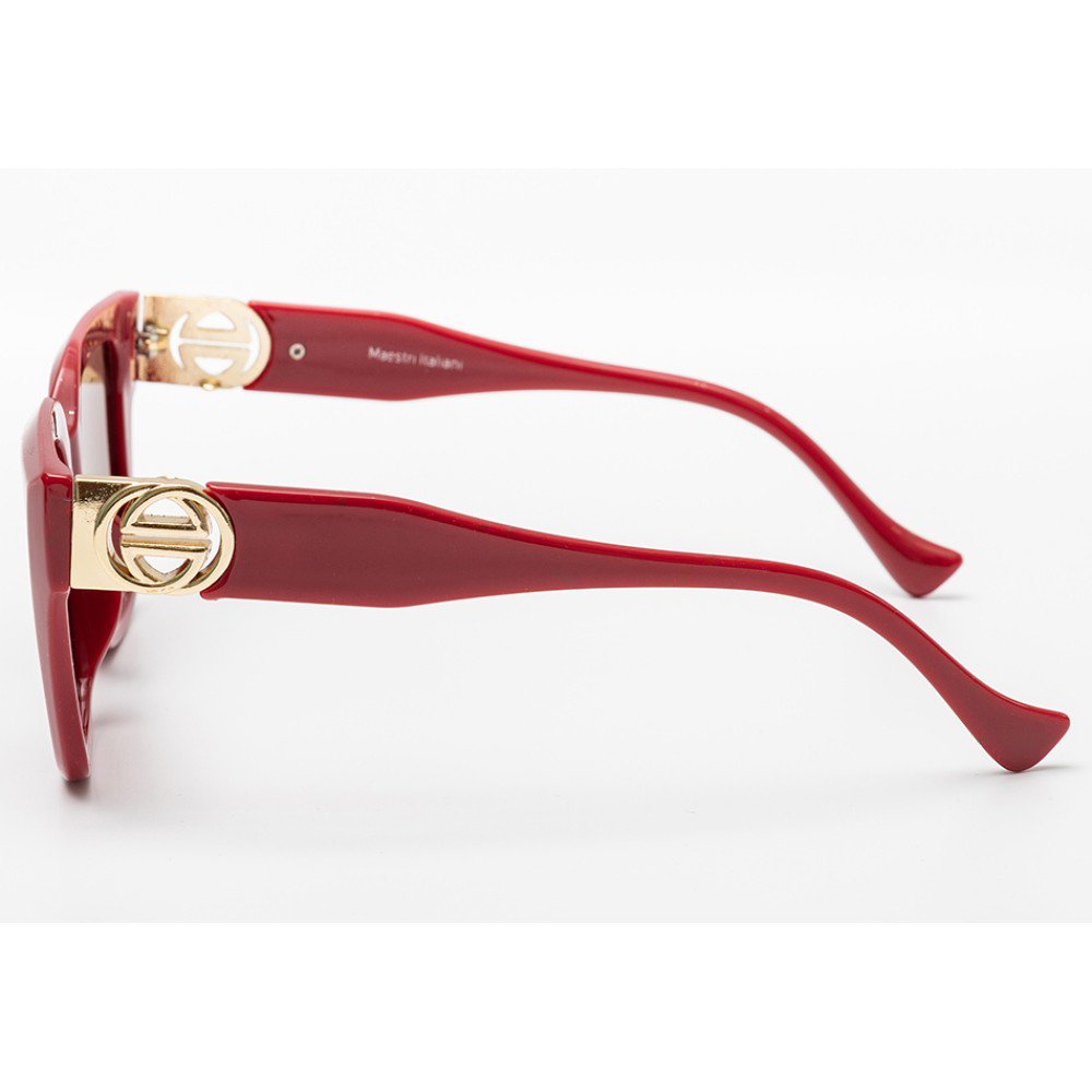 Maestri Italiani 200-86563-übergroße Unisex-Sonnenbrille mit UV400-Schutz