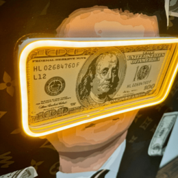 Belfort Money Rain | Led Wall Art