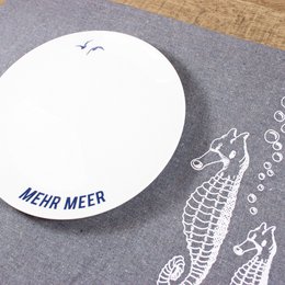Porcelain plate More sea
