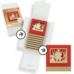 Weihnachtsmann-Silhoubox M