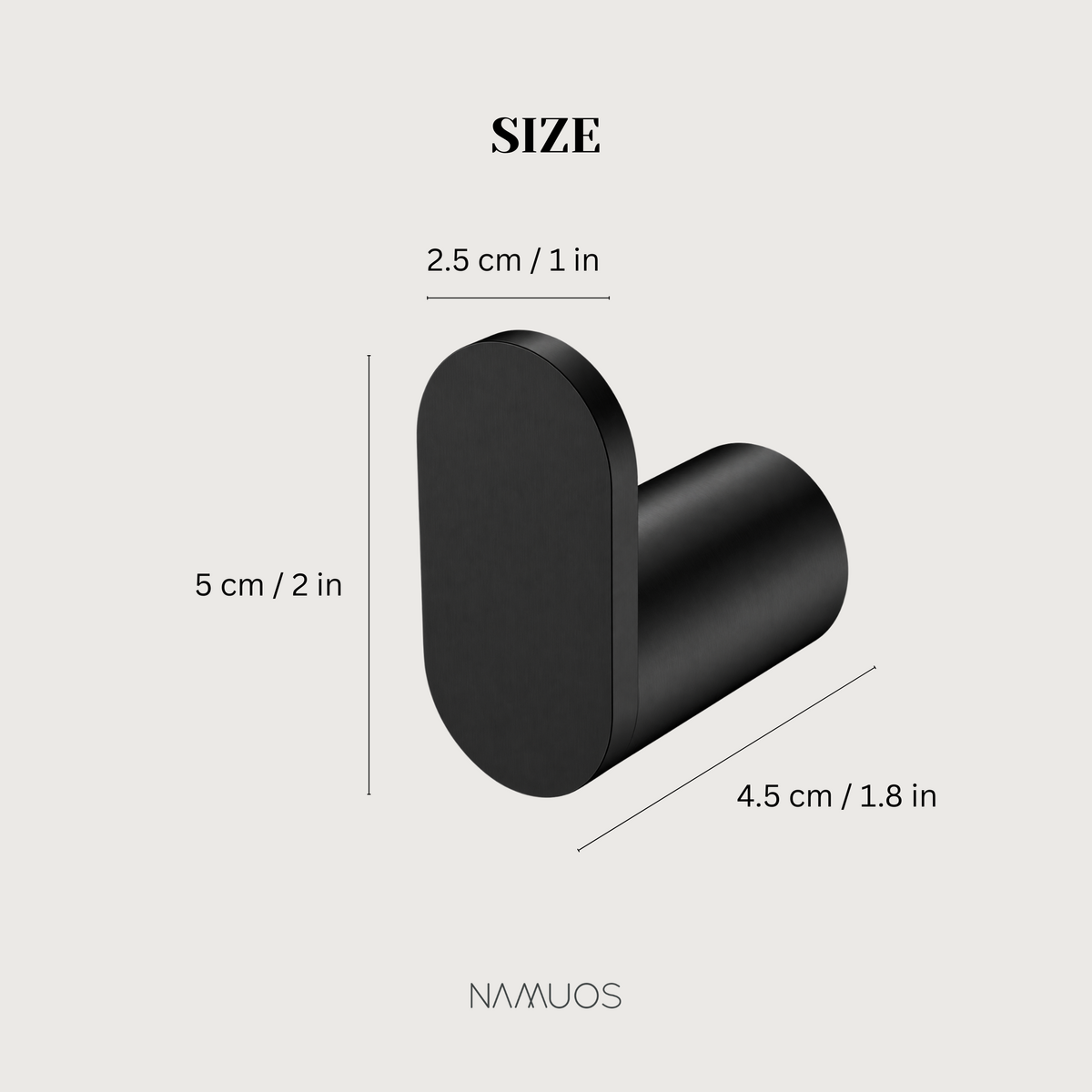 Minimalist Wall Hook BAUHAUS