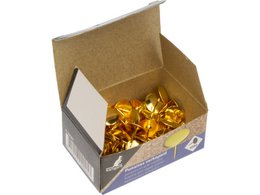 Chinchetas Kangaro bañadas en cobre, 100 piezas en una caja