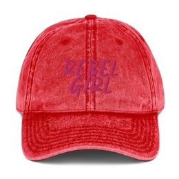 Gorra vintage REBEL GIRL Gorra vintage de sarga de algodón