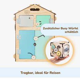 Set - BusyBoard maison natura/menthe et cube créatif