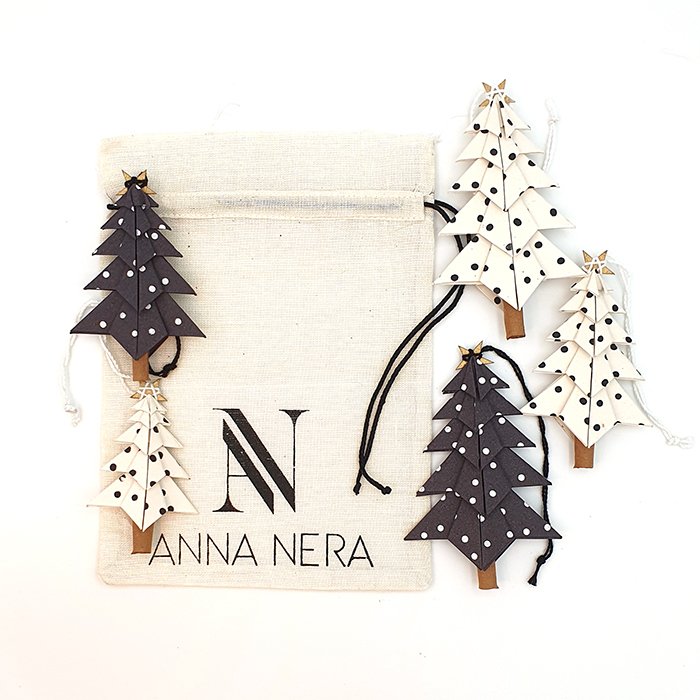 X-Mas Tree Dots set/5 in un sacchetto 900-001