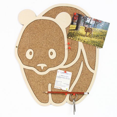 Cork Board Panda, Wall Decor, Children Room Home Decor