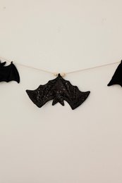 Dekorative Halloween-Girlande „5 Fledermäuse“