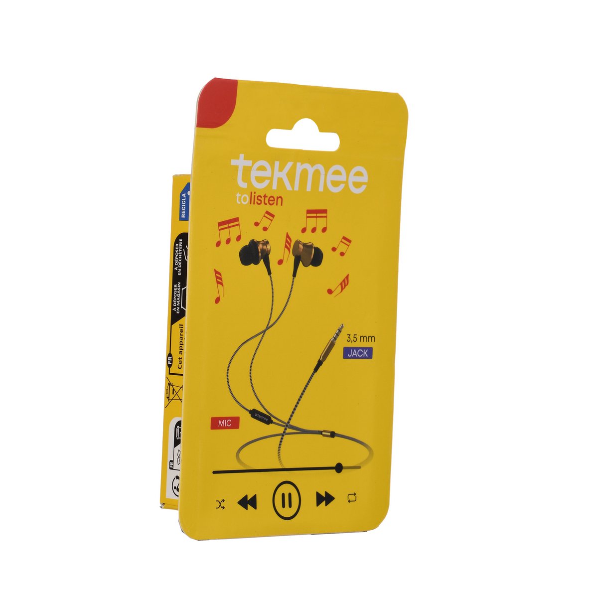 Kabelgebundene Stereo-In-Ear-Kopfhörer mit Mikrofon, Metallohrhörer, optimale Klangqualität, 3,5-mm-Klinkenstecker