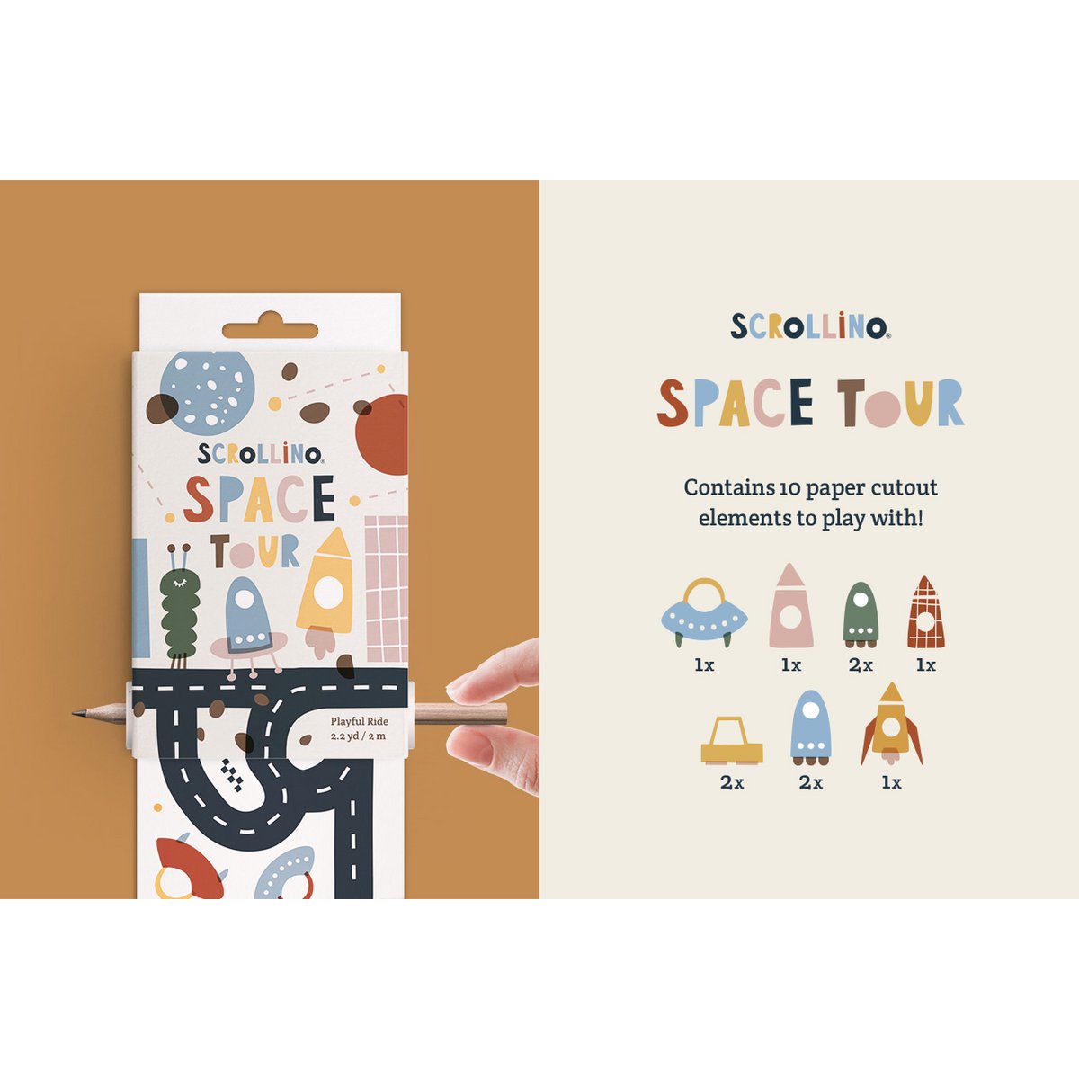 Leuk boek voor kinderen - Scrollino SPACE Tour