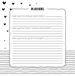 Książka wypełniana SilliBeads - Mój Wedding Planner Książka wypełniana - Drut w twardej oprawie (KOLOR CZARNY/BIAŁY)