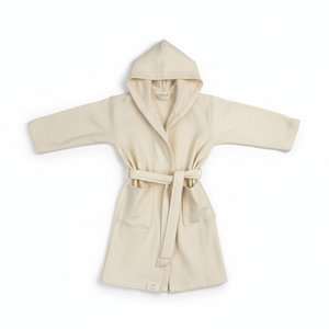 Children's bathrobe beige made of 100% cotton