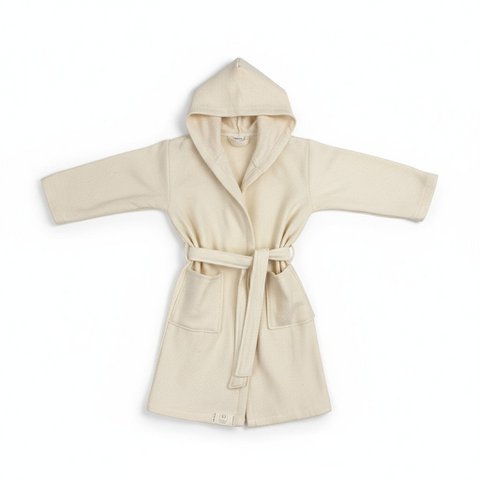 Kinderbadjas beige gemaakt van 100% katoen