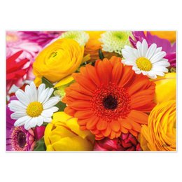 Artipics manteles individuales lavables set de 4 manteles individuales Flower Power plástico 42x30 cm manteles individuales manteles decorativos manteles cocina, comedor, invitados, interior, exterior