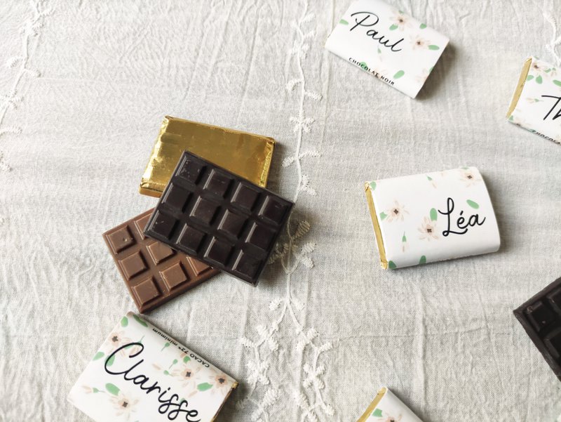 Creëer uw gepersonaliseerde chocoladeboodschap en/of logo