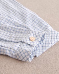 Pastel Blue Plaid Shirt M20-21501413 Kid