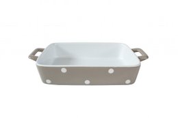 Plato pequeño beige con lunares Isabelle Rose