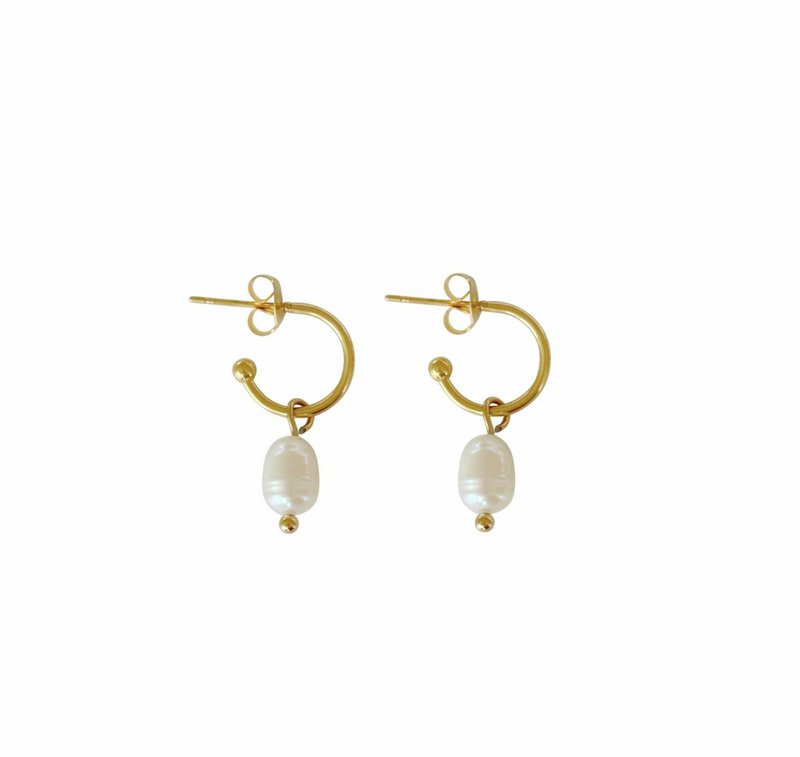 Classic pearl earrings - Gold