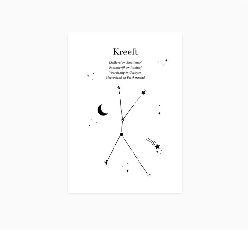 Cartolina | Segno zodiacale | Aragosta