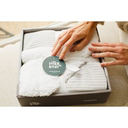 COPERTA IN NIDO D'APE-AGNELLO - GRIGIO