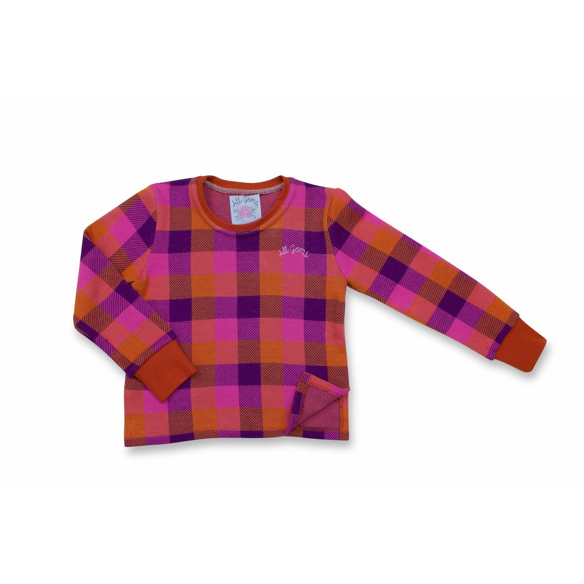 Girls sweater checkered | Cyrene
