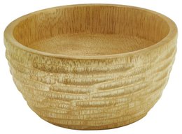Holzschale - Obstschale - Salatschale - Modell  Carved - natur -  verschiedene Größen