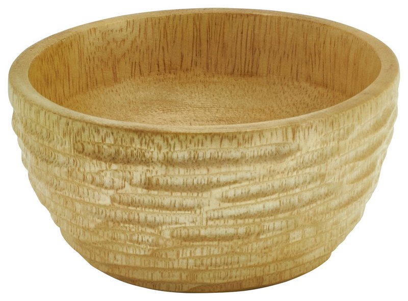 Holzschale - Obstschale - Salatschale - Modell  Carved - natur -  verschiedene Größen