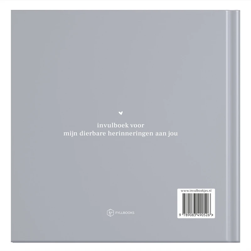 Phyllbooks I Miss You So Memory Book - Libro in lutto - Blue Grey