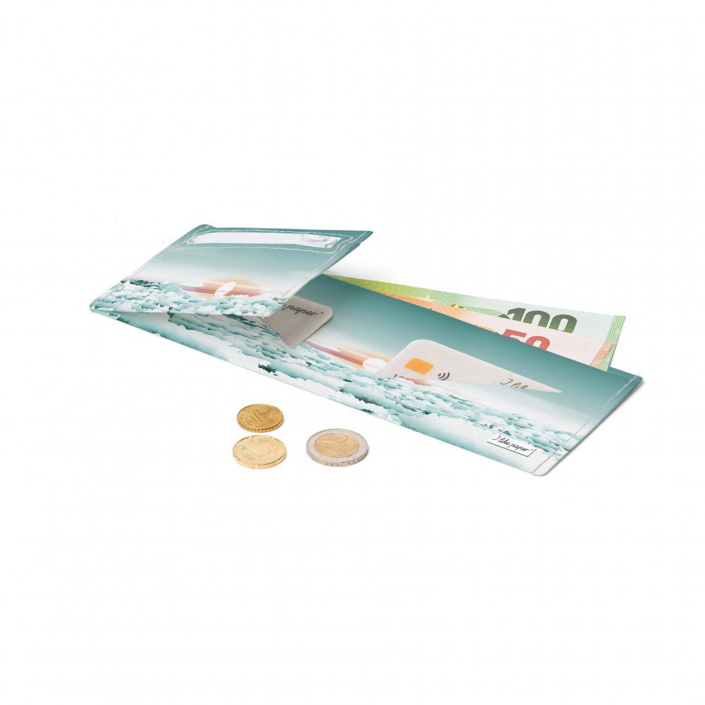 CLOUDS Tyvek® cardboard wallet / purse
