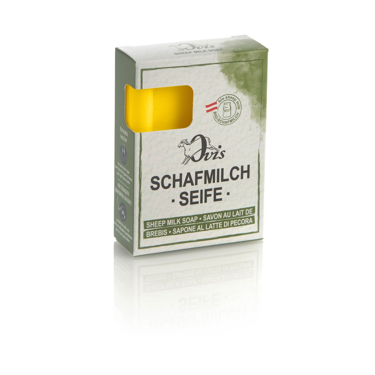 Ovis-Seife Eckig verp. Ringelblume 8,5x6 cm 100 g
