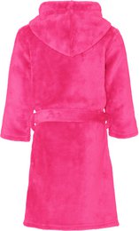 Fleece badekåbe uni - pink
