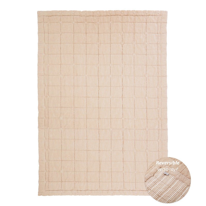 Copertina riposo reversibile ANNA TERRACOTTA LAVE M