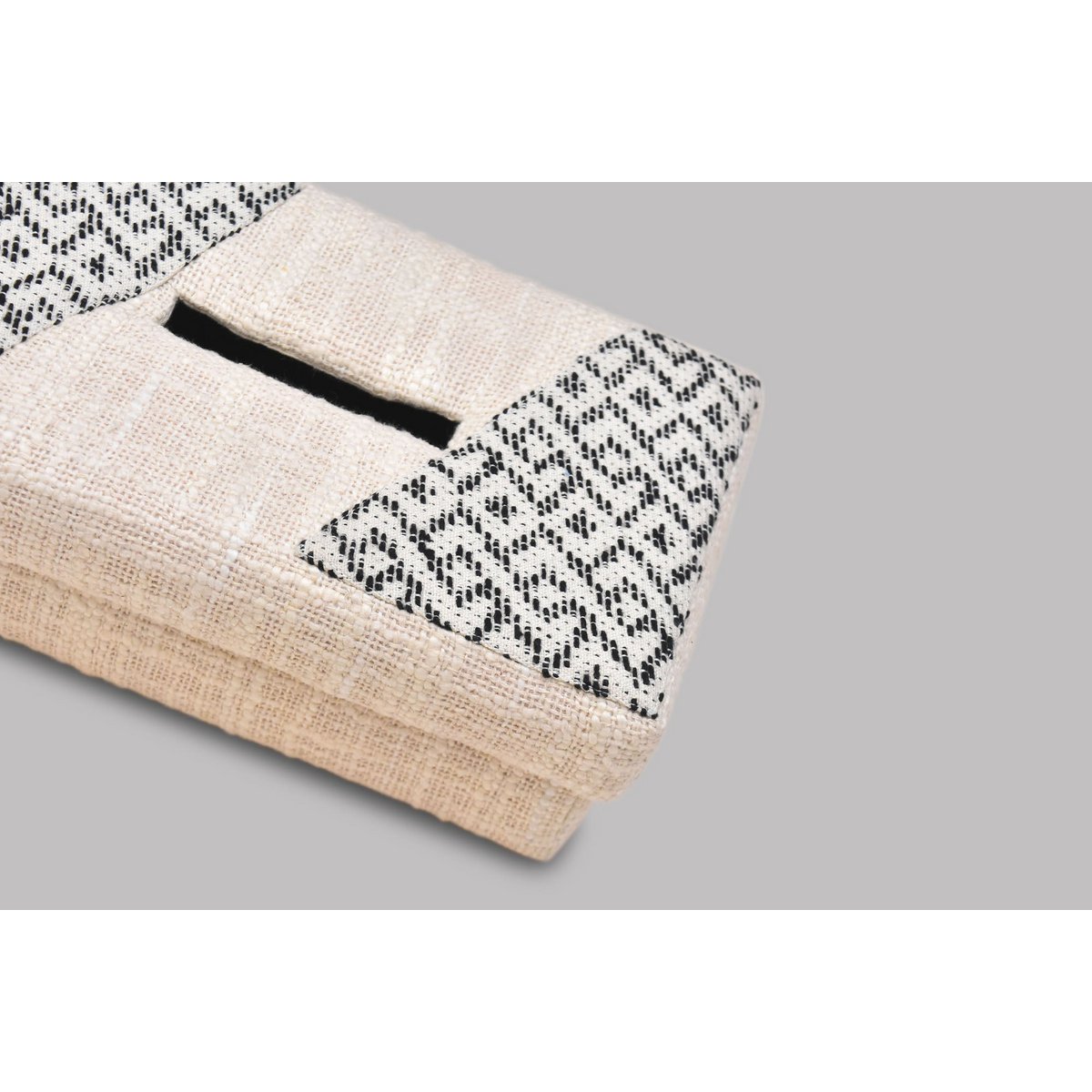 Tissue Box Cover | Handwoven Cotton Jacquard | 24x14cm