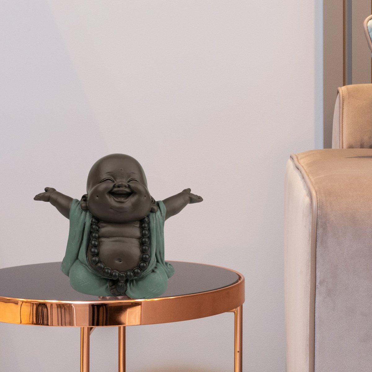 Welkom Boeddha Welcome - Happiness Porte - Zen en Feng Shui Decoration - om een ​​ontspannende en spirituele sfeer te creëren - Geschenkidee