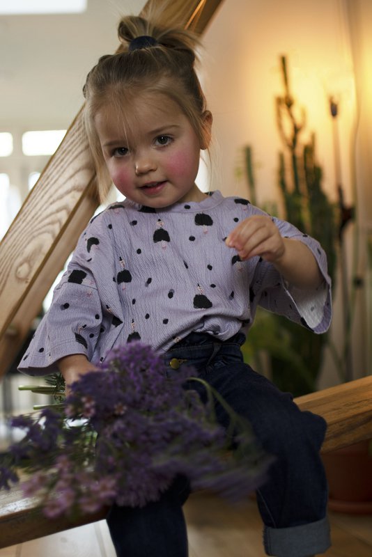 Loose fit t-shirt print stork