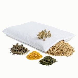 Bergkräuter Kraft Kissen - weiß