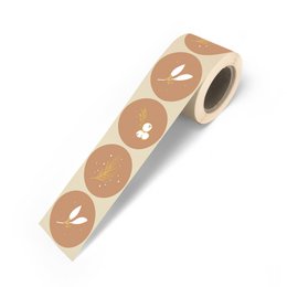 Let's decorate gift stickers on a roll - 500 pieces