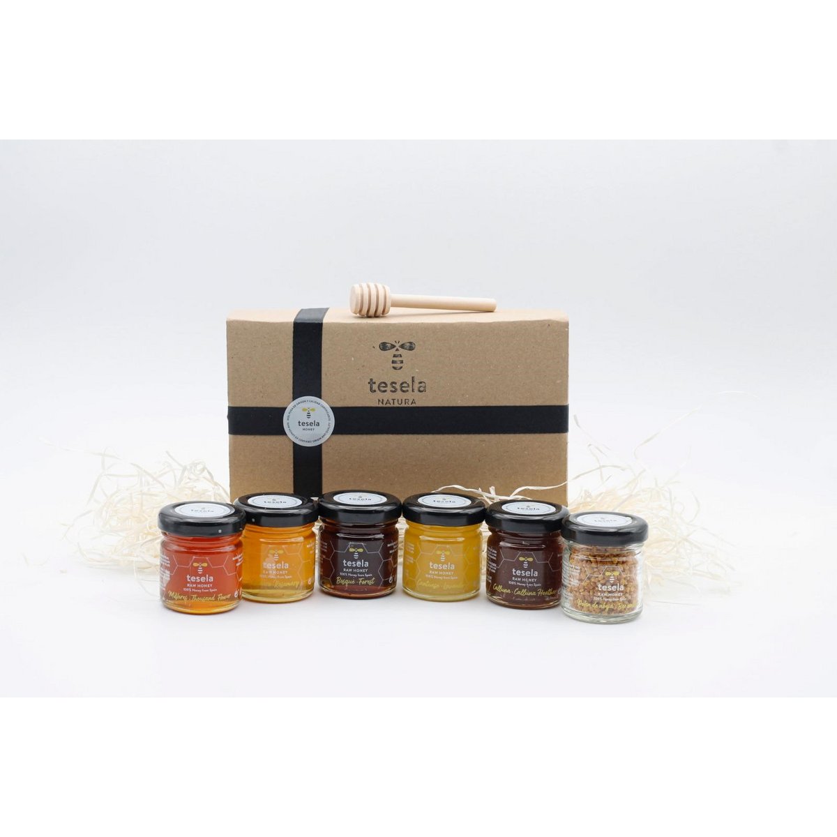 Raw Honey and Bee Pollen Gift Box Pack - mini 50gx6