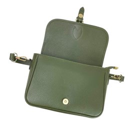 Bolso Bandolera de Piel con Asa Corta y Bolsillo Trasero B2B 57887