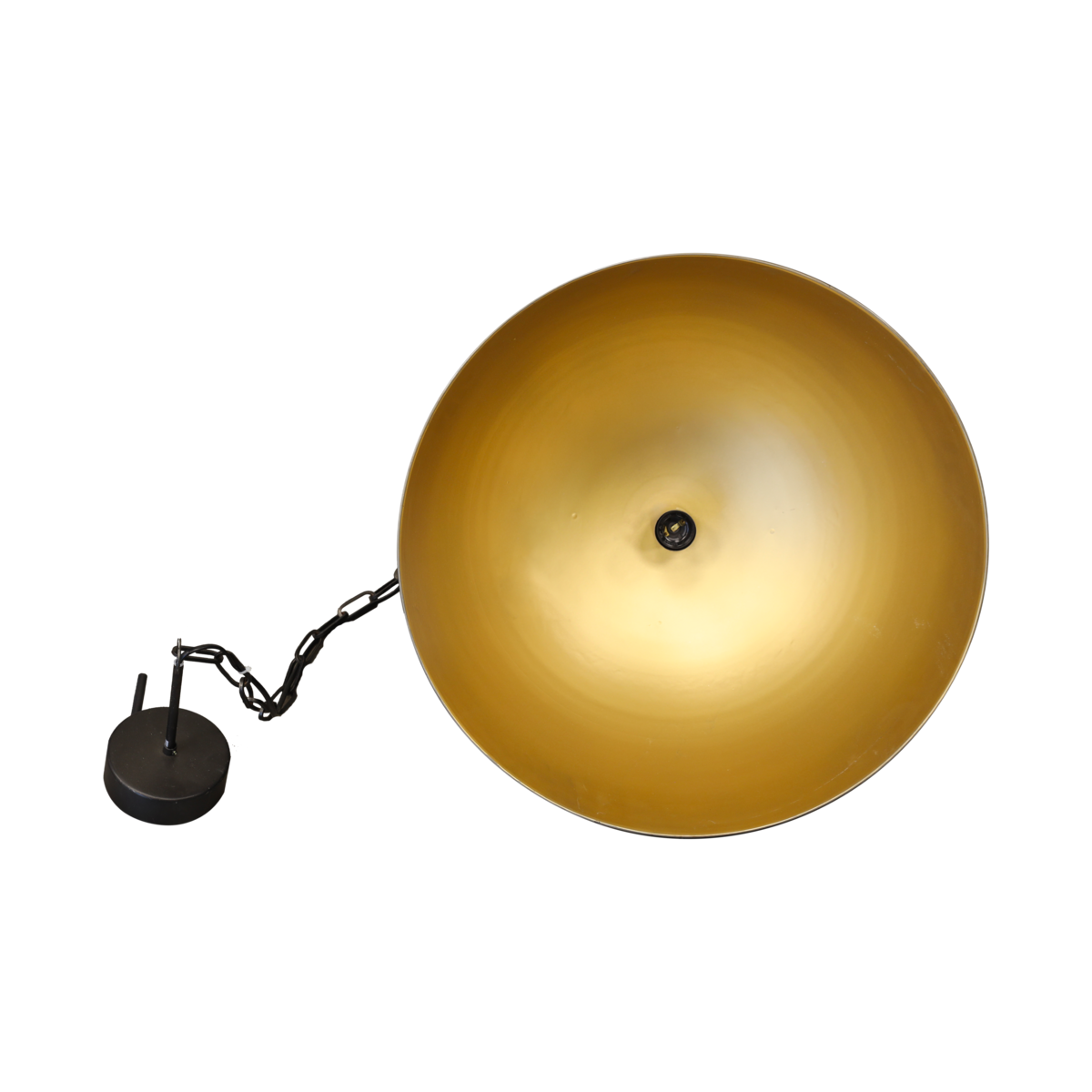 Schwarzer Kronleuchter H 155 T 55 cm aus Metall