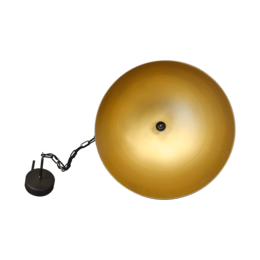 Schwarzer Kronleuchter H 155 T 55 cm aus Metall