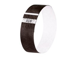 Bracelets événementiels Sigel super soft 255x25mm noir 120 pcs. y compris étiquettes