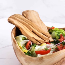Olive Wood Salad Hands – Set of 2 – Handmade