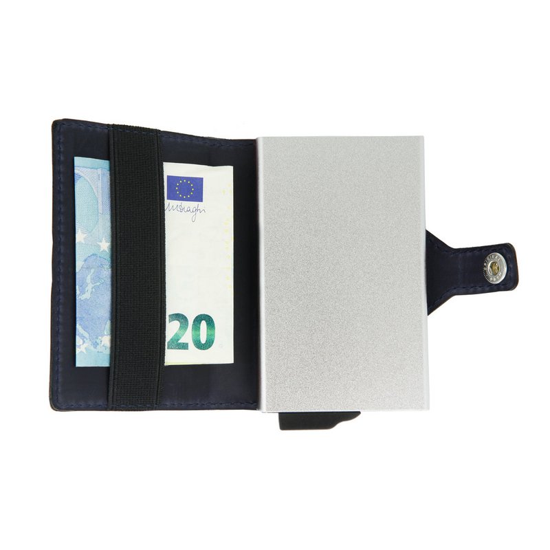 Card Case Plus Wallet Vintage Blue