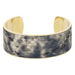 Emalje armbånd emalje slange mønster gylden finish